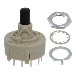 1 pcs : KC52A10.001NPS - SWITCH ROTARY 12POS 350MA 125V