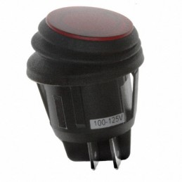 1 pcs : KDH3ALA2RBB - SWITCH ROCKER DPST 16A 125V