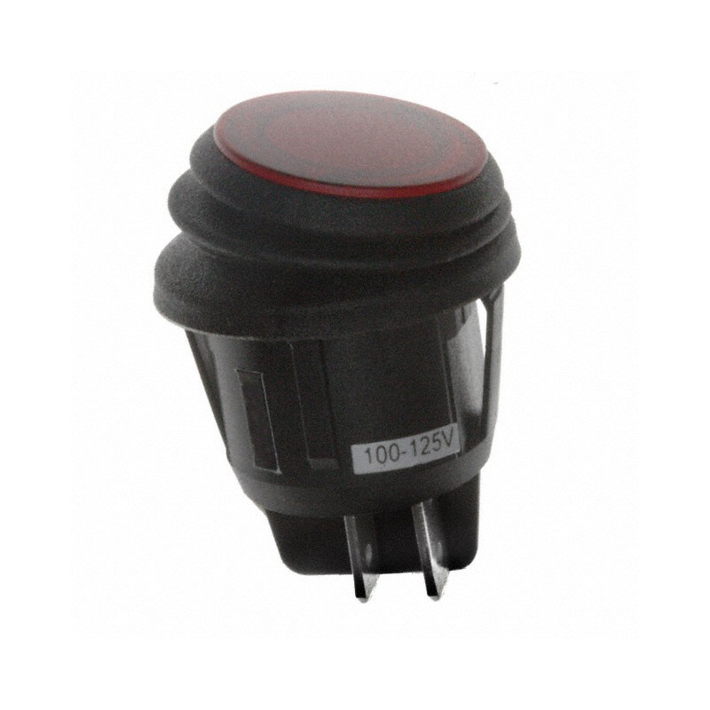 1 pcs : KDH3ALA2RBB - SWITCH ROCKER DPST 16A 125V