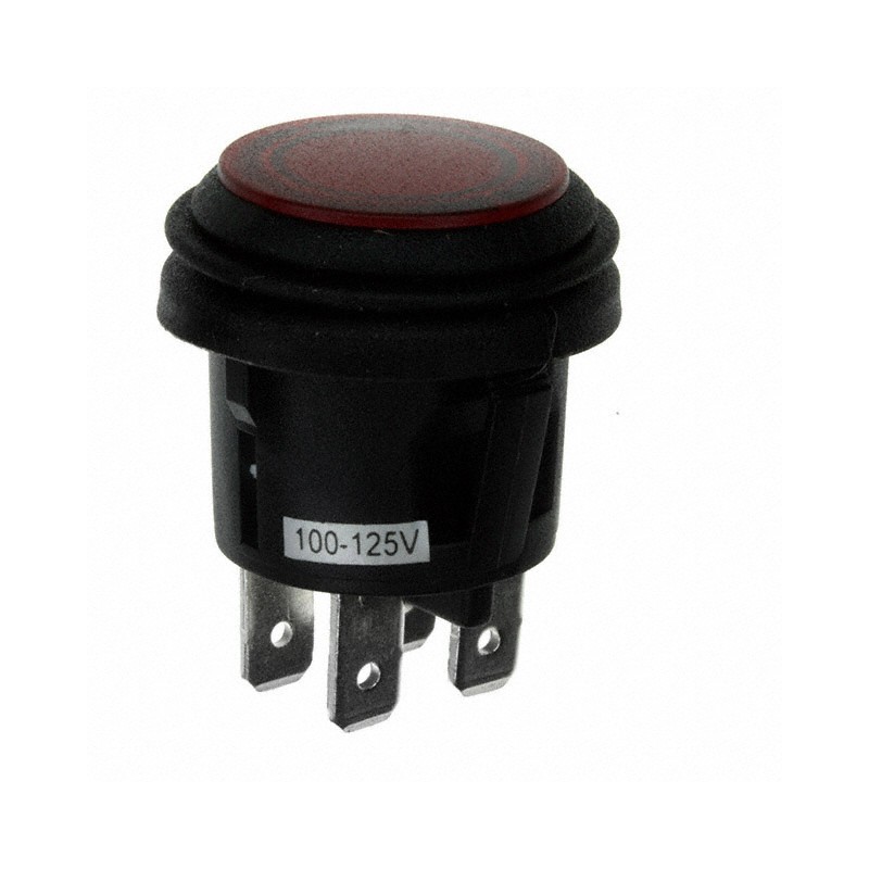 1 pcs : KFB3ALA2RBB - SWITCH PUSH DPST 10A 125V