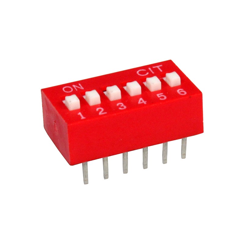 1 pcs : KG06E - SWITCH SLIDE DIP SPST 0.025A 24V