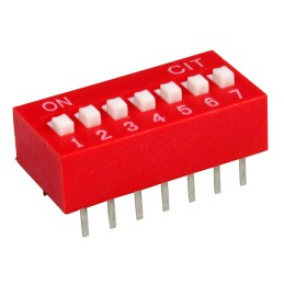 1 pcs : KG07E - SWITCH SLIDE DIP SPST 0.025A 24V