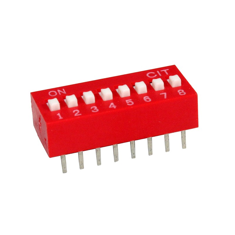 1 pcs : KG08E - SWITCH SLIDE DIP SPST 0.025A 24V