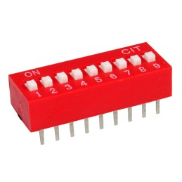 1 pcs : KG09E - SWITCH SLIDE DIP SPST 0.025A 24V