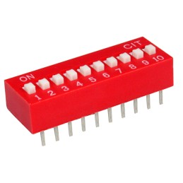 1 pcs : KG10E - SWITCH SLIDE DIP SPST 0.025A 24V