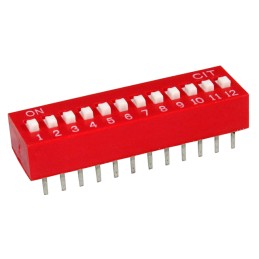 1 pcs : KG12E - SWITCH SLIDE DIP SPST 0.025A 24V