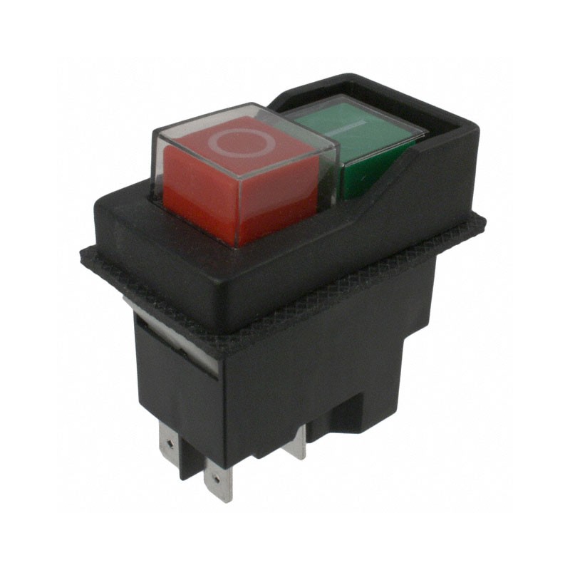 1 pcs : KJD17-21213-112 - SWITCH PUSH DPST 16A 120V