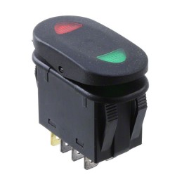 1 pcs : KMD3CMB8BBBRG2 - SWITCH ROCKER DPDT 20A 125V