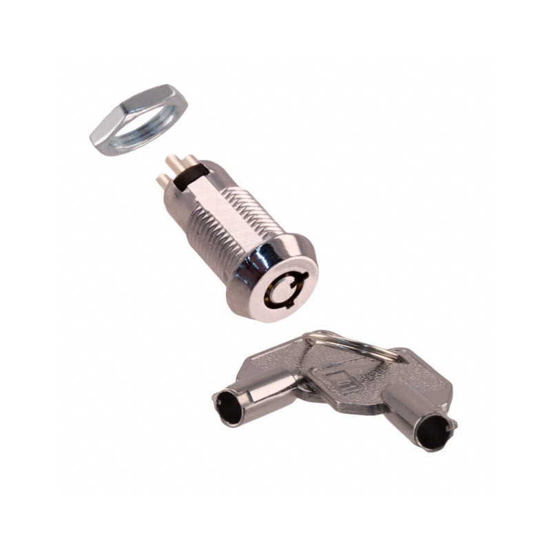 1 pcs : KO103D701 - SWITCH KEYLOCK 2POS SPDT 1A 125V