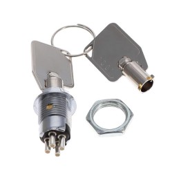 1 pcs : KO105B1001 - SWITCH KEYLOCK 2POS SPDT 1A 125V