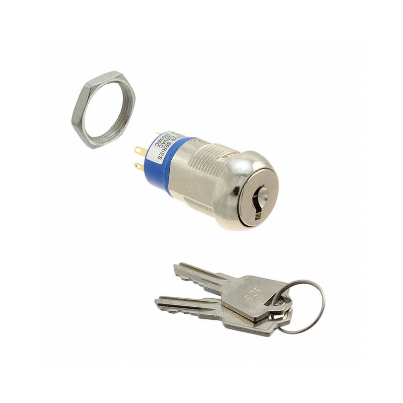 1 pcs : KO129B606 - SWITCH KEYLOCK 3POS SP3T 4A 125V