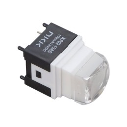 1 pcs : KP0215ASAKG03RGBP-1SJB - 3.5MM STROKE SPST OFF-(ON) TACTI