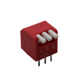 1 pcs : KP03E - SWITCH PIANO DIP SPST 0.025A 24V