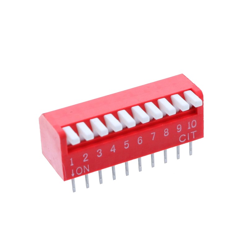 1 pcs : KP10E - SWITCH PIANO DIP SPST 0.025A 24V
