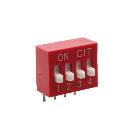 1 pcs : KR04E - SWITCH SLIDE DIP SPST 0.025A 24V