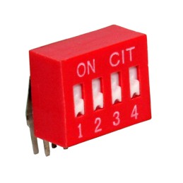 1 pcs : KR04R - SWITCH SLIDE DIP SPST 0.025A 24V