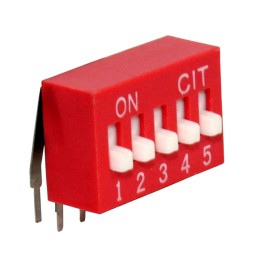 1 pcs : KR05E - SWITCH SLIDE DIP SPST 0.025A 24V