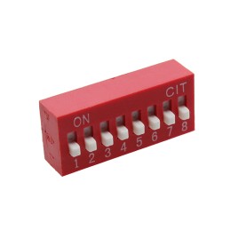 1 pcs : KR08E - SWITCH SLIDE DIP SPST 0.025A 24V