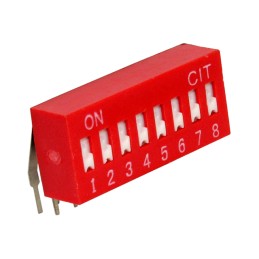 1 pcs : KR08R - SWITCH SLIDE DIP SPST 0.025A 24V