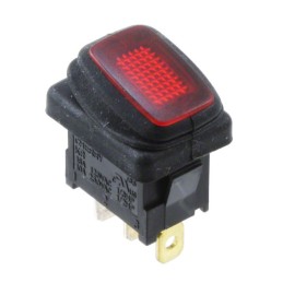 1 pcs : KRE2ALA2RBB - SWITCH ROCKER SPST 16A 125V