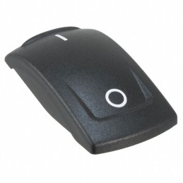 1 pcs : KRR12N04XX03 - CAP ROCKER RECTANGULAR BLACK