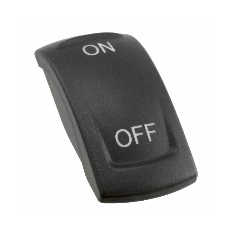 1 pcs : KRR22N01XX02 - CAP ROCKER RECTANGULAR BLACK