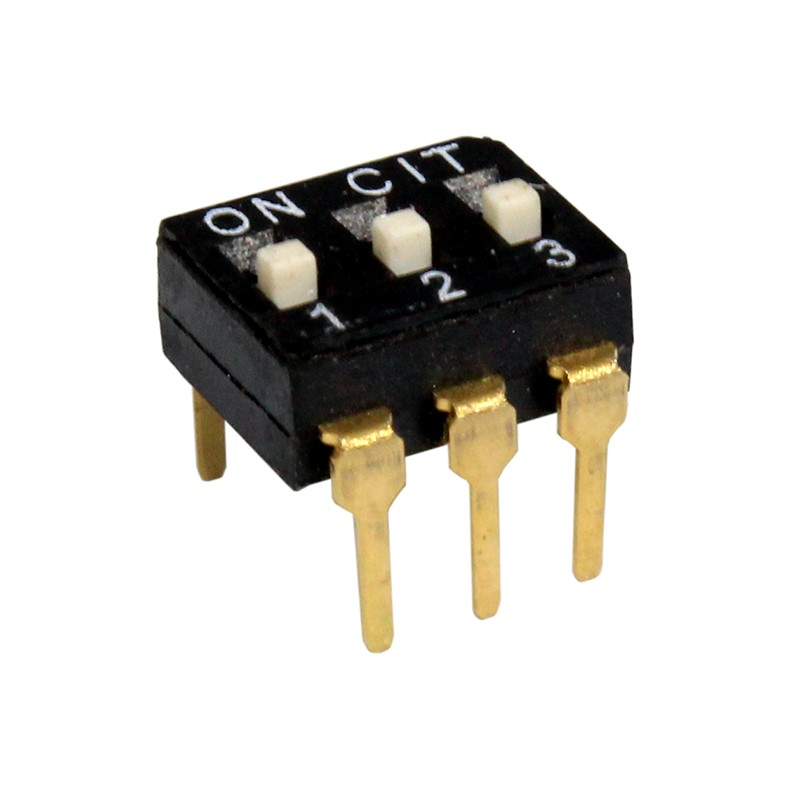 1 pcs : KT03EH - SWITCH SLIDE DIP SPST 0.025A 24V