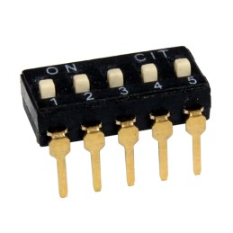 1 pcs : KT05EH - SWITCH SLIDE DIP SPST 0.025A 24V