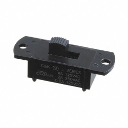 1 pcs : L101011SS03Q - SWITCH SLIDE SPST 4A 125V