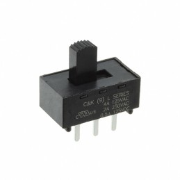 1 pcs : L202021MS02Q - SWITCH SLIDE DPDT 4A 125V