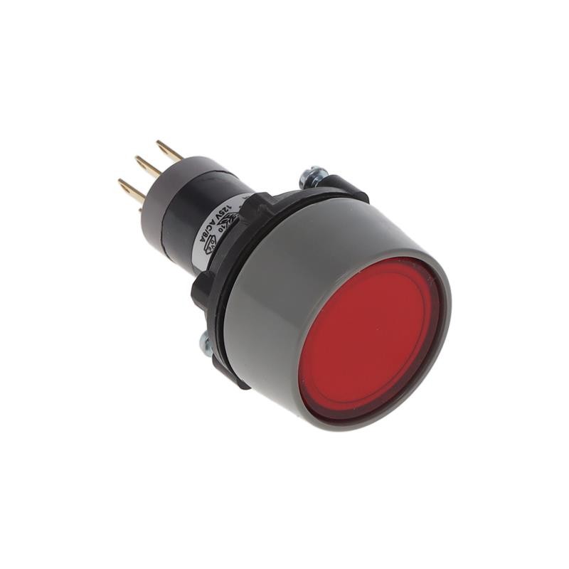 1 pcs : LAKOAU110RED - SWITCH PUSHBUTTON SPDT 8A 125V