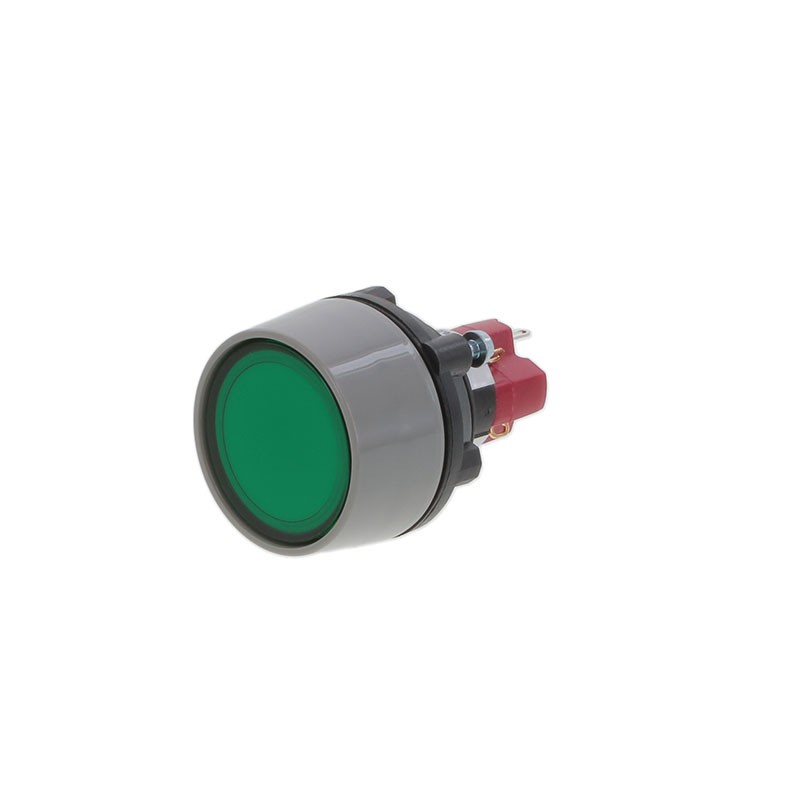 1 pcs : LASOAU110GRN - SWITCH PUSHBUTTON SPDT 8A 125V