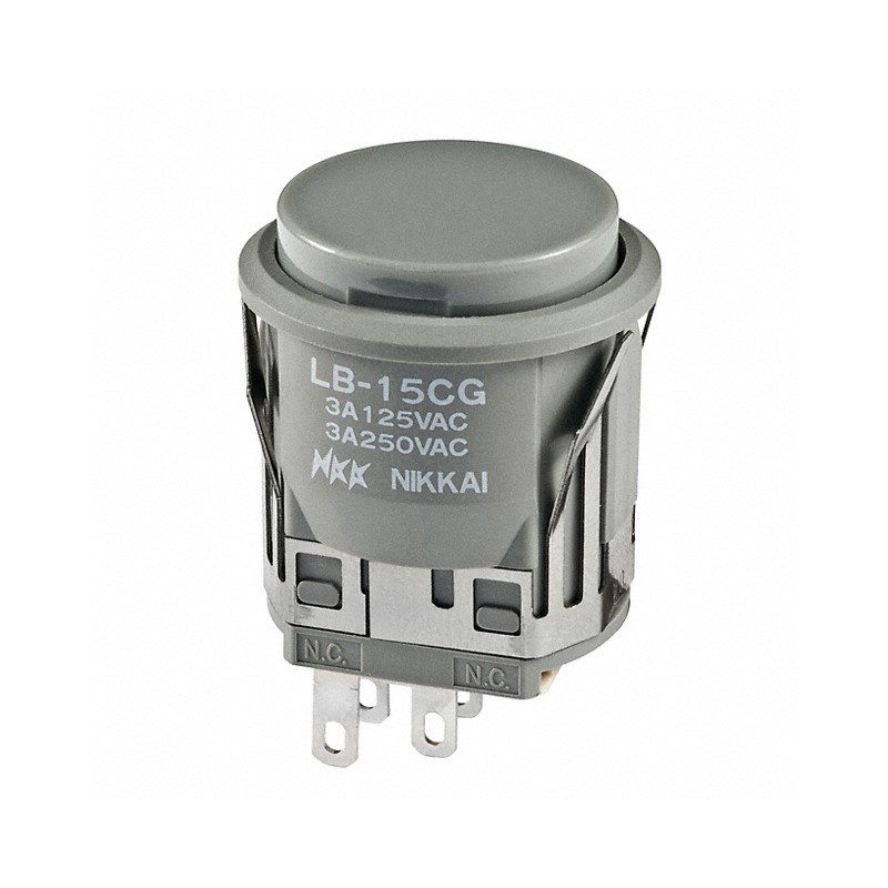 1 pcs : LB15CGW01-H - SWITCH PUSHBUTTON SPDT 3A 125V