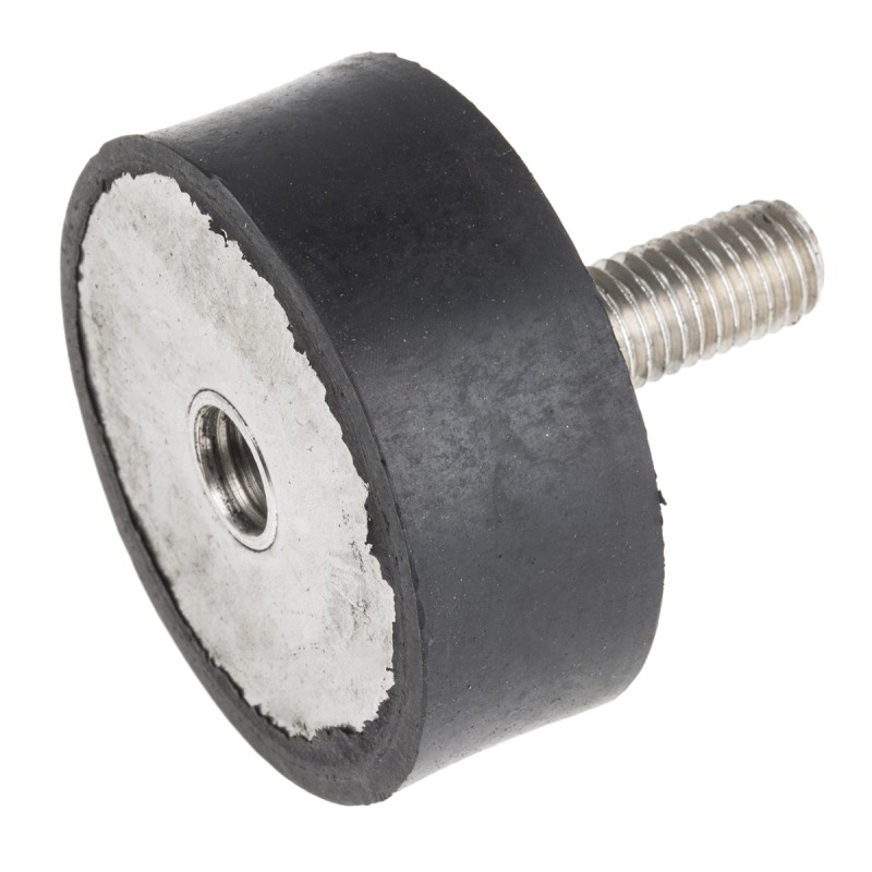 1 Bag of 2 - RS PRO M10 Anti Vibration Mount, Male to Female Bobbin with 274.56kg Compression Load