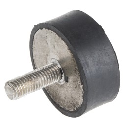 1 Bag of 2 - RS PRO M10 Anti Vibration Mount, Male to Female Bobbin with 274.56kg Compression Load