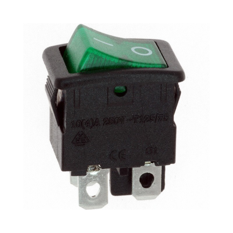 1 pcs : LRA32H2FBGLN - SWITCH ROCKER DPST 10A 125V