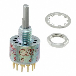 1 pcs : MC03L1NCGD - SWITCH ROTARY 3POS 250MA 125V