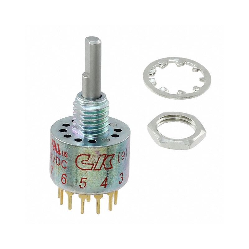 1 pcs : MC03L1NCGD - SWITCH ROTARY 3POS 250MA 125V