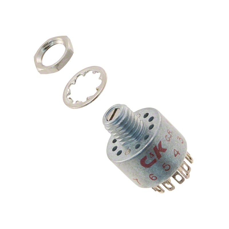 1 pcs : MD06L2NZQD - SWITCH ROTARY 6POS 250MA 125V