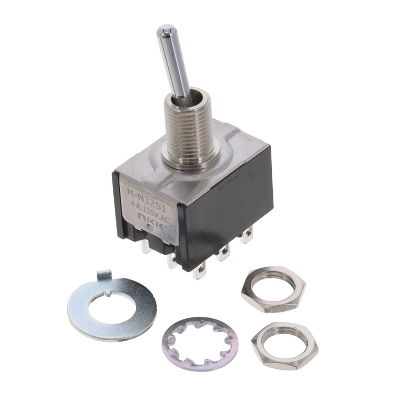 1 pcs : MN32SS1W01 - SWITCH TOGGLE 3PDT 6A 125V