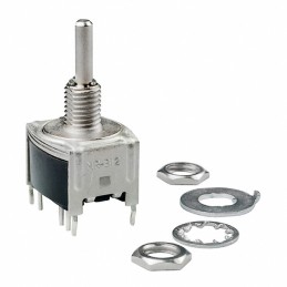 1 pcs : MRB12B - SWITCH ROTARY 2POS 0.4VA 28V