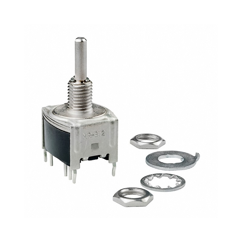 1 pcs : MRB12B - SWITCH ROTARY 2POS 0.4VA 28V