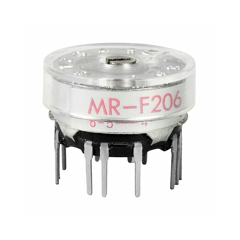 1 pcs : MRF206 - SWITCH ROTARY 2-6POS 0.4VA 28V