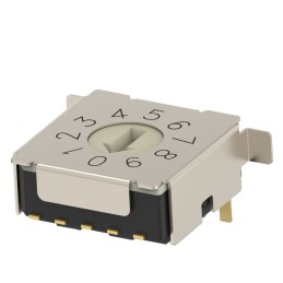 1 pcs : MRSSH4DC10SMGWT - SW ROTARY DIP BCD COMP 0.4VA 20V