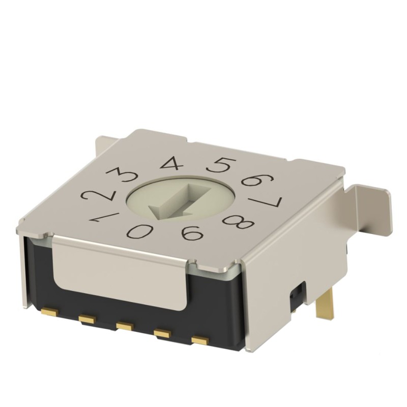 1 pcs : MRSSH4DC10SMGWT - SW ROTARY DIP BCD COMP 0.4VA 20V