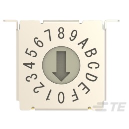 1 pcs : MRSSH4DC16SMGWTR - SW ROTARY DIP HEX COMP 0.4VA 20V
