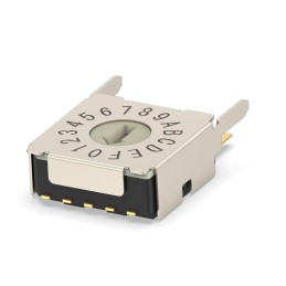 1 pcs : MRSSH4DG16THT - SW ROTARY DIP GRY CODE 0.4VA 20V