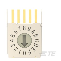 1 pcs : MRSSH4DG16THT - SW ROTARY DIP GRY CODE 0.4VA 20V