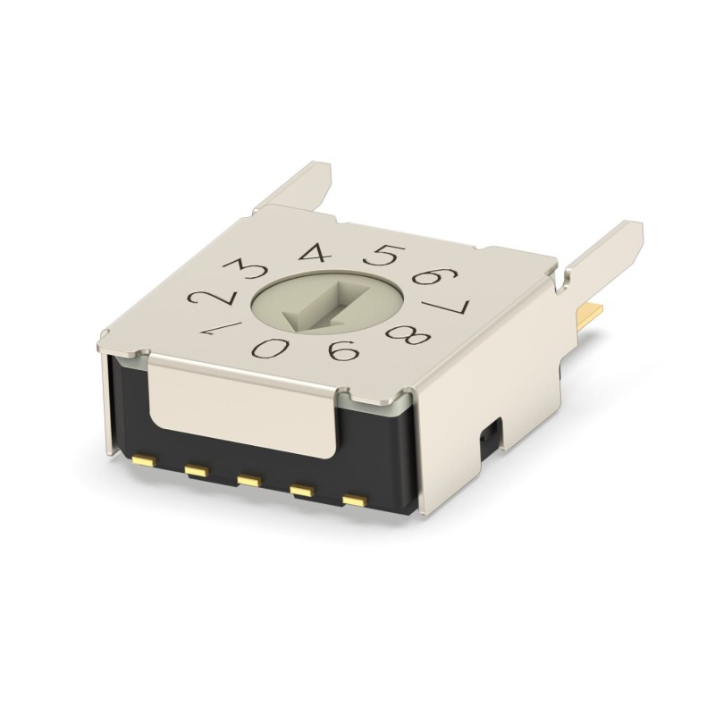 1 pcs : MRSSH4DR10THT - SWITCH ROTARY DIP BCD 0.4VA 20V