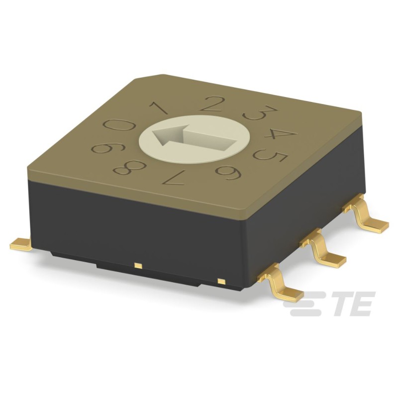 1 pcs : MRSSV0DC10SMGWT - SW ROTARY DIP BCD COMP 0.4VA 20V